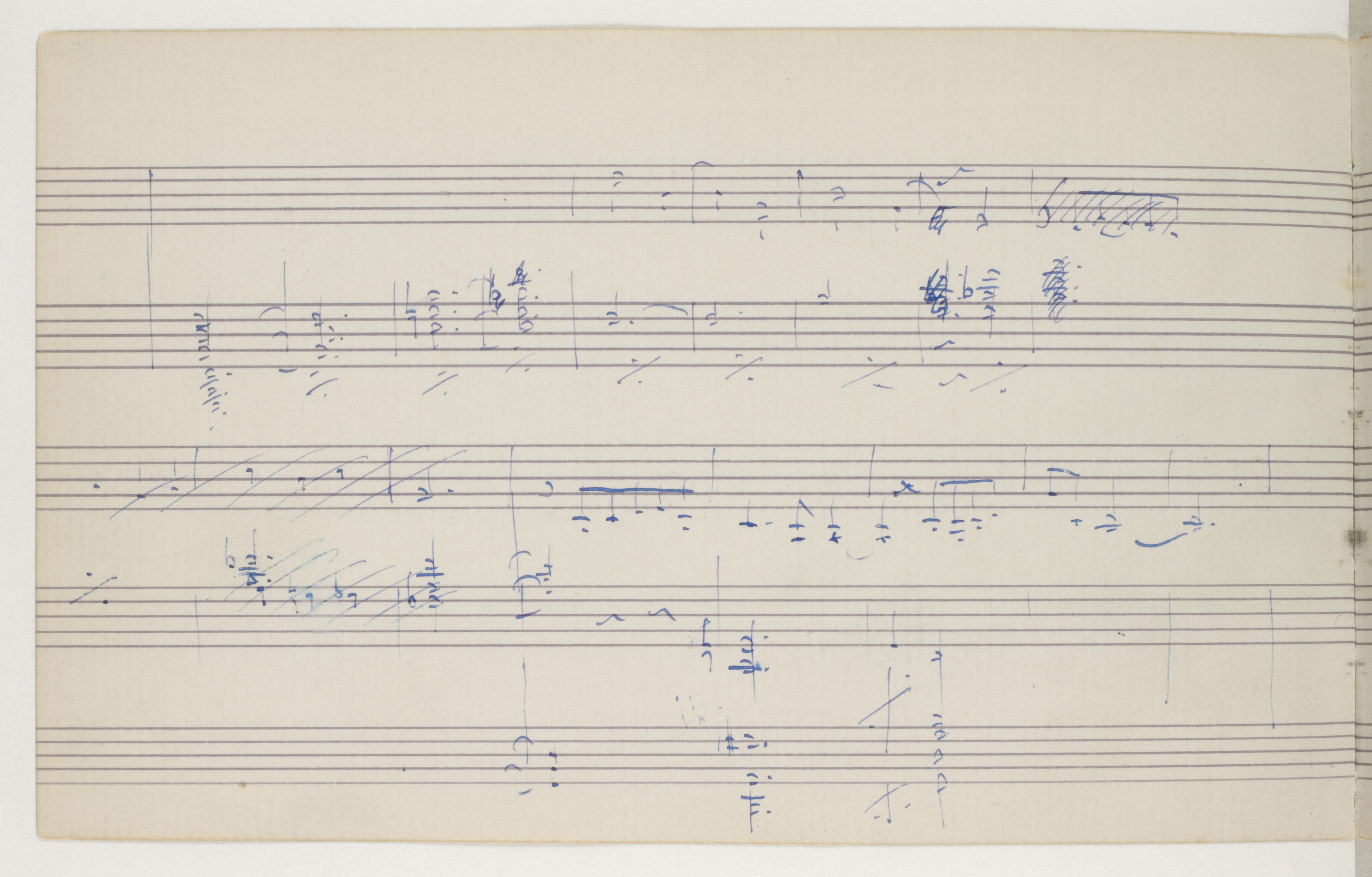 Musical Notes, carnet d’esquisses de Claude Debussy