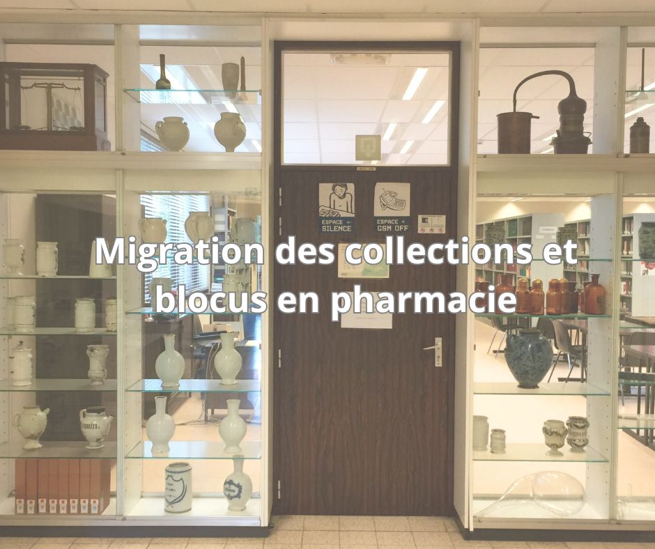 Bibliothèque de pharmacie en mouvement !